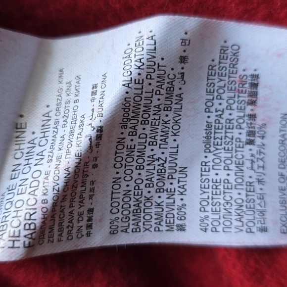 LEVIS BRAND SIGNATURE BOYS RED PULLOVER HOODIE SWEATSHIRT SIZE LARGE - Picture 10 of 11